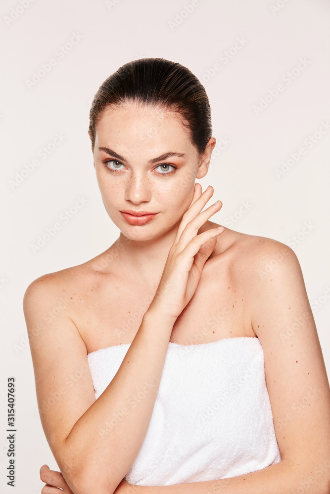 Gorgeous female demonstrating natural beauty Gorgeous female demonstrating natural beauty