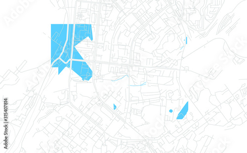 Murmansk, Russia bright vector map