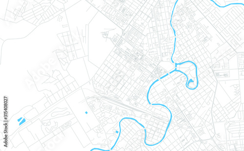 Grozny, Russia bright vector map