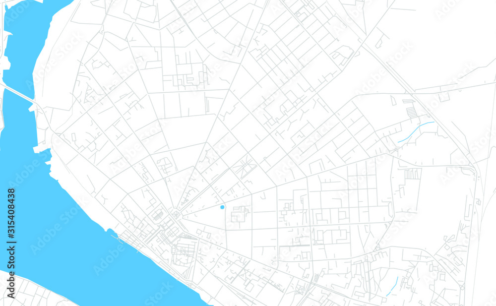 Fototapeta premium Kostroma, Russia bright vector map