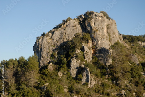 Photo Rock outcrop in Vall de Ebo, Alicante Province, Spain