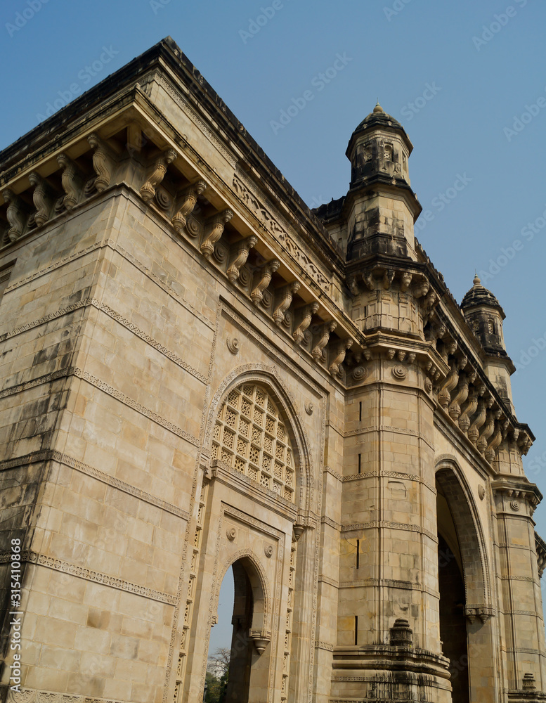 Gateway Of India, January 12, 2020. Monument landmark and a famous tourist place in Mumbai, Maharashtra, India.