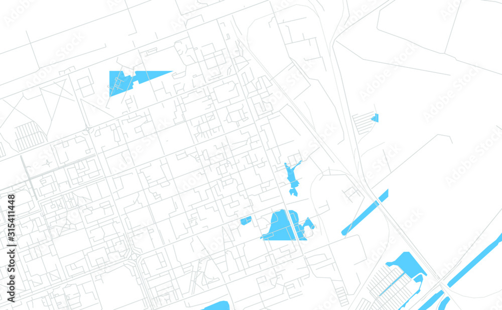 Severodvinsk, Russia bright vector map