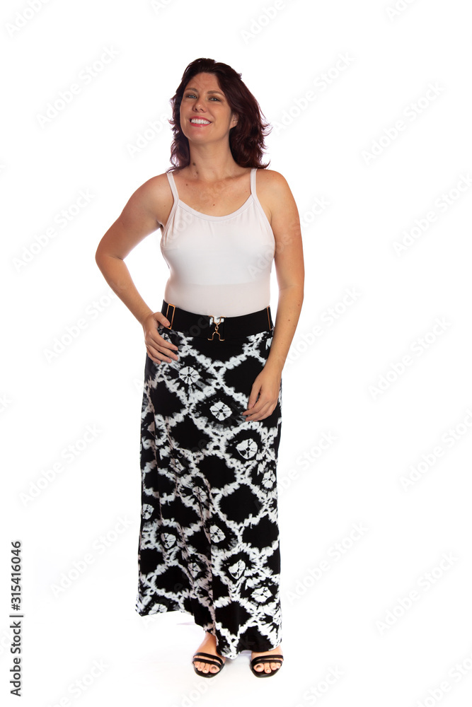 Young woman over isolated white background Young woman over isolated white background
