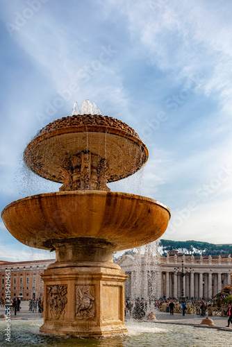 Rome Vatican City Fountain