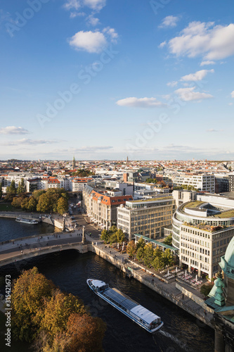 Wallpaper Mural Germany, Berlin, City view from Berlin Cathedral towards?Friedrichs?Bridge, river Spree, James Simon Park and?Hackescher?Markt Torontodigital.ca