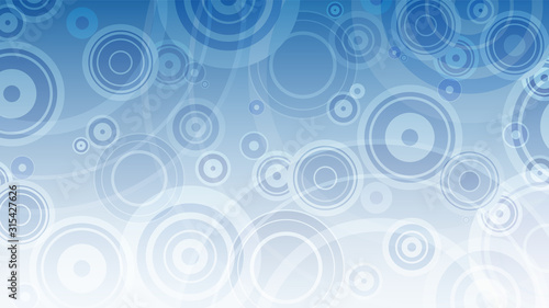 Abstract background with blue and white circles