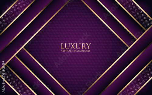 Luxury Dark Purple Background With Geometric Shape