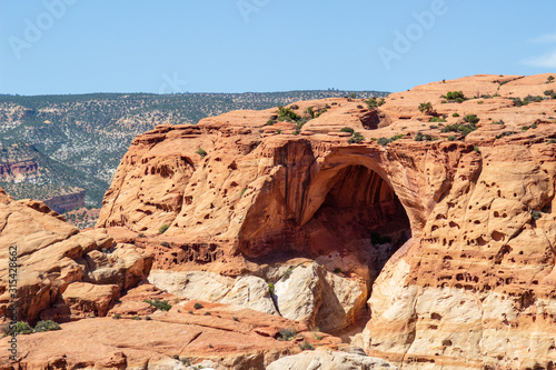 Panoramic view of Cassidy Arch in Capitol Reef National Park. Utah, USA. photo