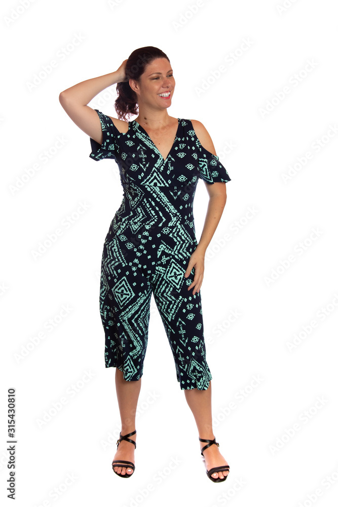 Young woman over isolated white background Young woman over isolated white background