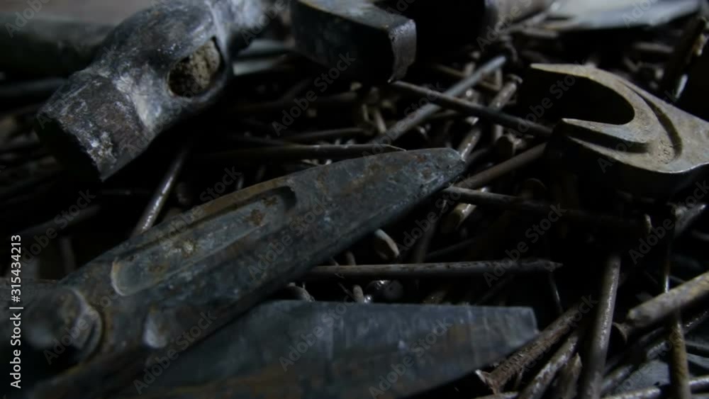 Rusty set of hand tools. Craftsman hand tools, wrenches and pliers with rust layer. Vintage tools set for hobbies, crafts and auto mechanic. Rusty set of hand tools. Craftsman hand tools, wrenches and pliers with rust layer. Vintage tools set for hobbies, crafts and auto mechanic.