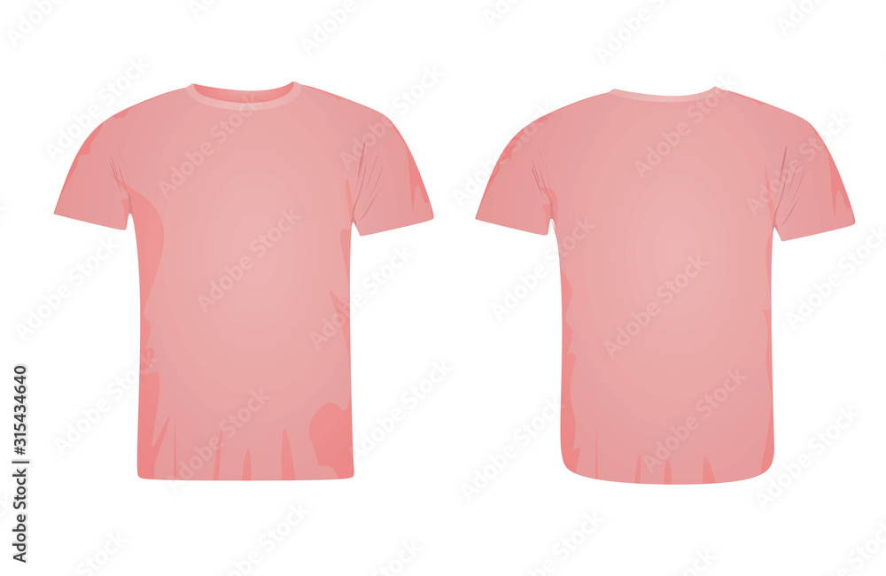 Pink t shirt. vector illustration Stock Vector | Adobe Stock