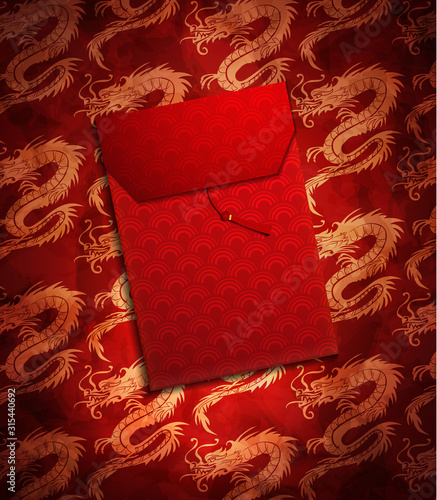 Red envelope packet for new year