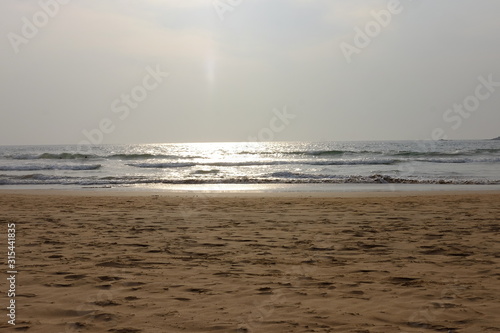 sunset on the beach in Sri Lanka