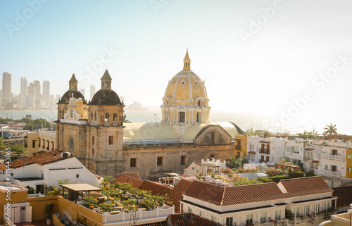 View of the Old Town in Cartagena