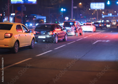 car driving on evening city © Daniel