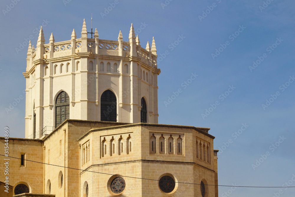 Detalle de la Concatedral de Santa María, Castellón, España