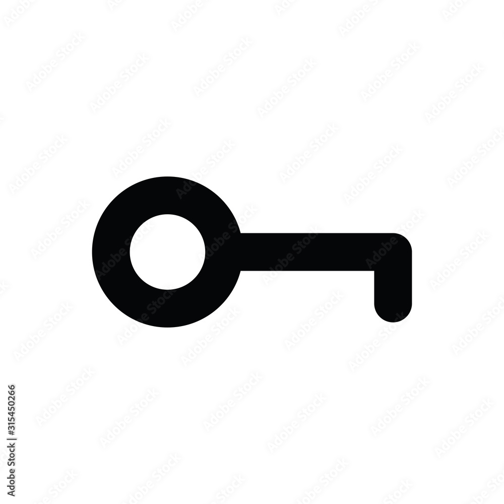 key icon/ simple unlock symbol/ black vector icon set key icon/ simple unlock symbol/ black vector icon set