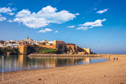 Fotografie Kasbah of Udayas fortress in Rabat Morocco
