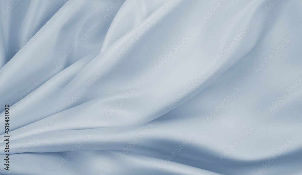 Blue silky fabric texture Blue silky fabric texture