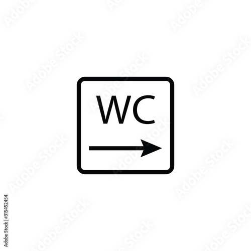 Free Download wc icon. Toilet and restroom icon - GFXLoad