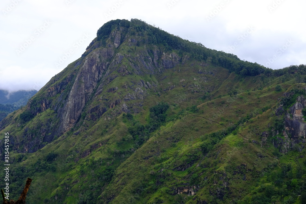 View of the small Adam peak in Sri Lanka