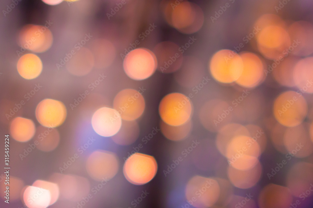Colorful bokeh defocused blurred lights. Abstract background