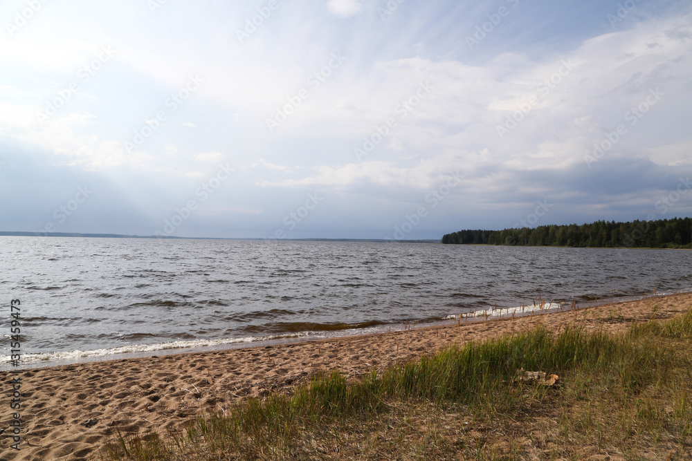 Sunset on a lake in Russia Sunset on a lake in Russia