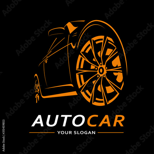 Car Logo Abstract Lines Vector. Vector illustration