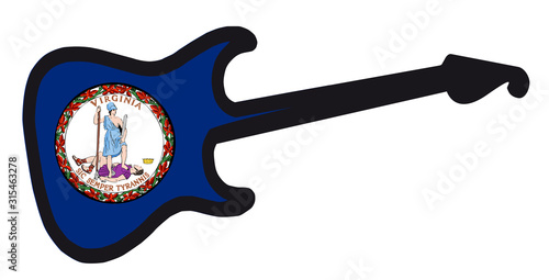 Virginia State Electric Guitar