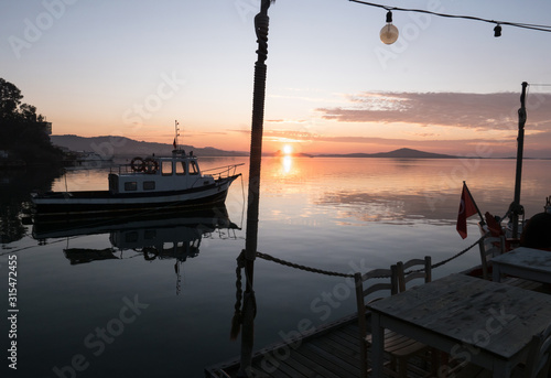 sunset in Ayvalik photo