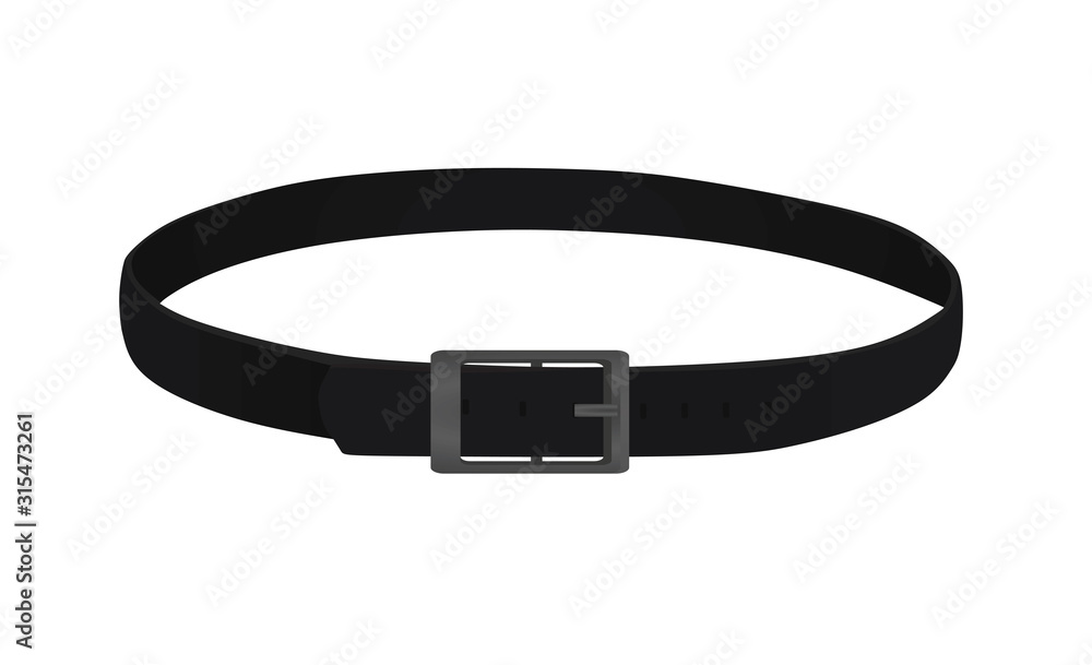 Black belt. vector illustration Stock Vector Adobe Stock
