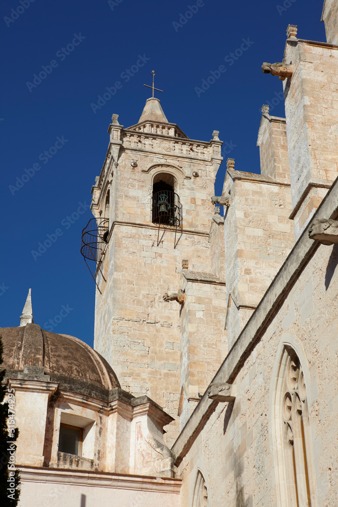 Belfry of the Cathedral of Ciutadella de Menorca, Balearic Islands, Spain