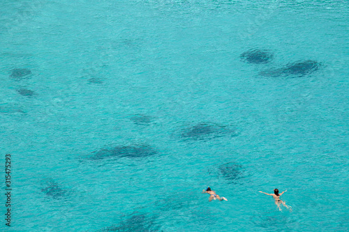 The clear water in Cala Macarella in Menorca,Balearic Islands, Spain © Massimo Pizzotti