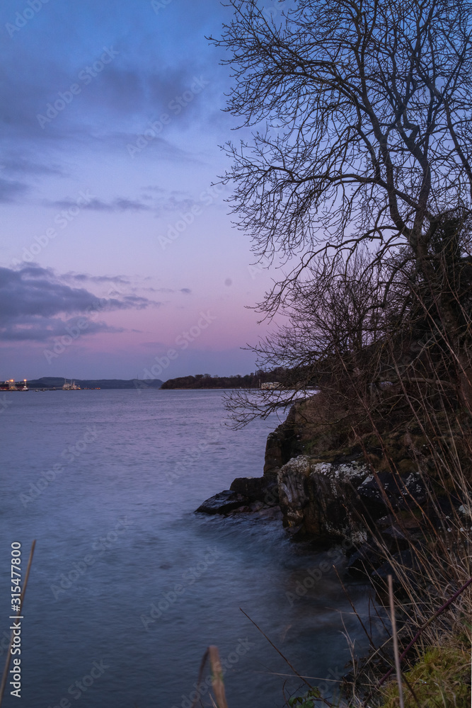 Obraz premium Sunset on River Forth