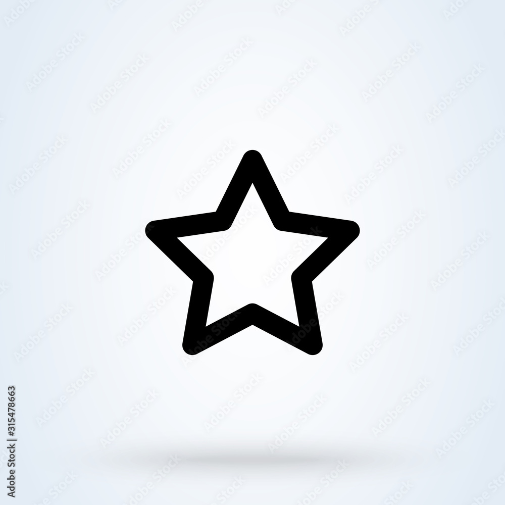 Excellent quality star line. Simple vector modern icon design illustration. Excellent quality star line. Simple vector modern icon design illustration.