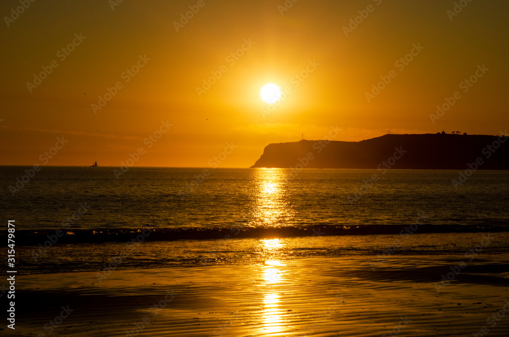 Sunset at Coronado beach San Diego