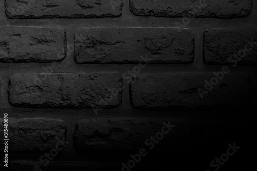 black retro brick wall background