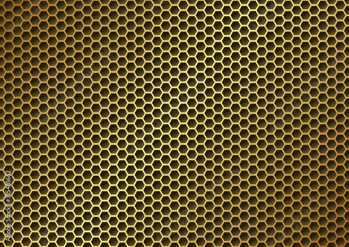 golden textured background, metal grate