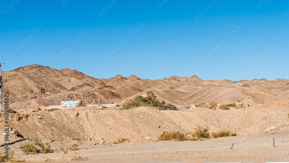 Judean desert in Eilat, Israel