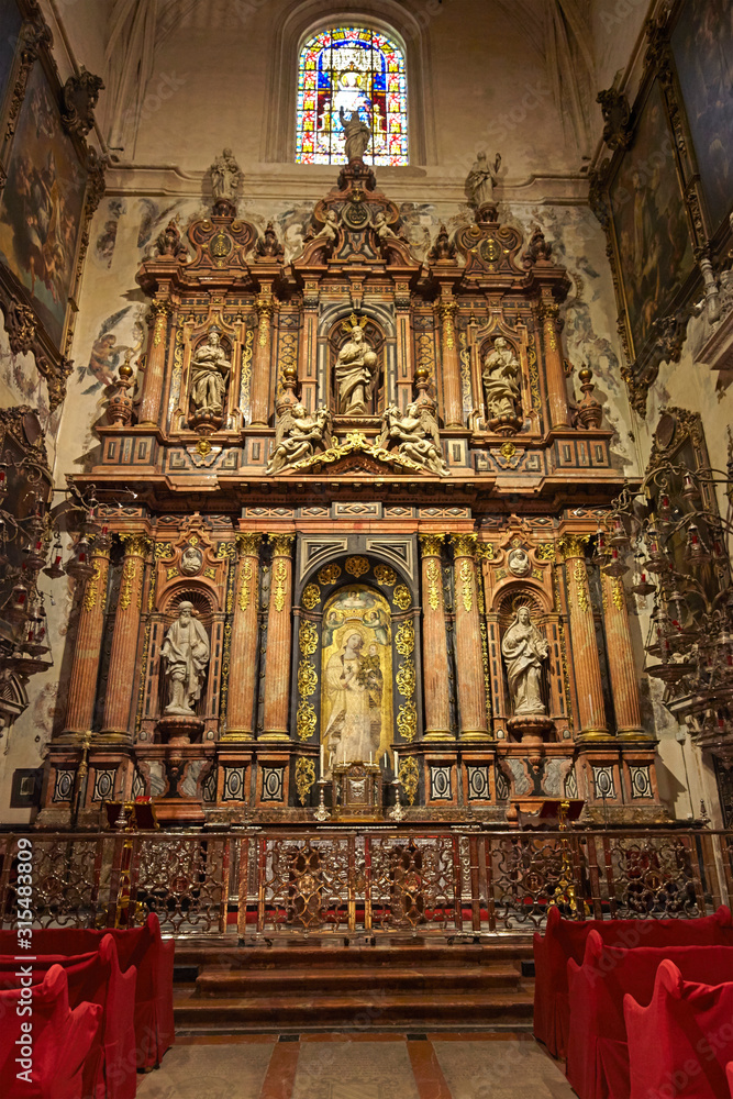 Chapel in Seville Cathedral, Spain