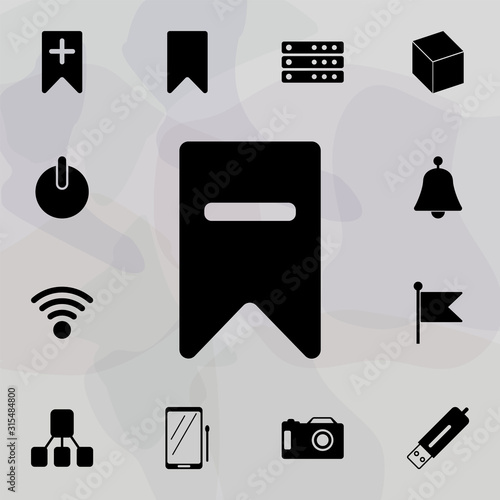 delete bookmark icon. web icons universal set for web and mobile