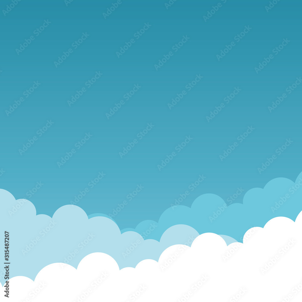 Blue sky clouds vetor illustration. Clear blue sky. Background trandy design. Blue sky clouds vetor illustration. Clear blue sky. Background trandy design.
