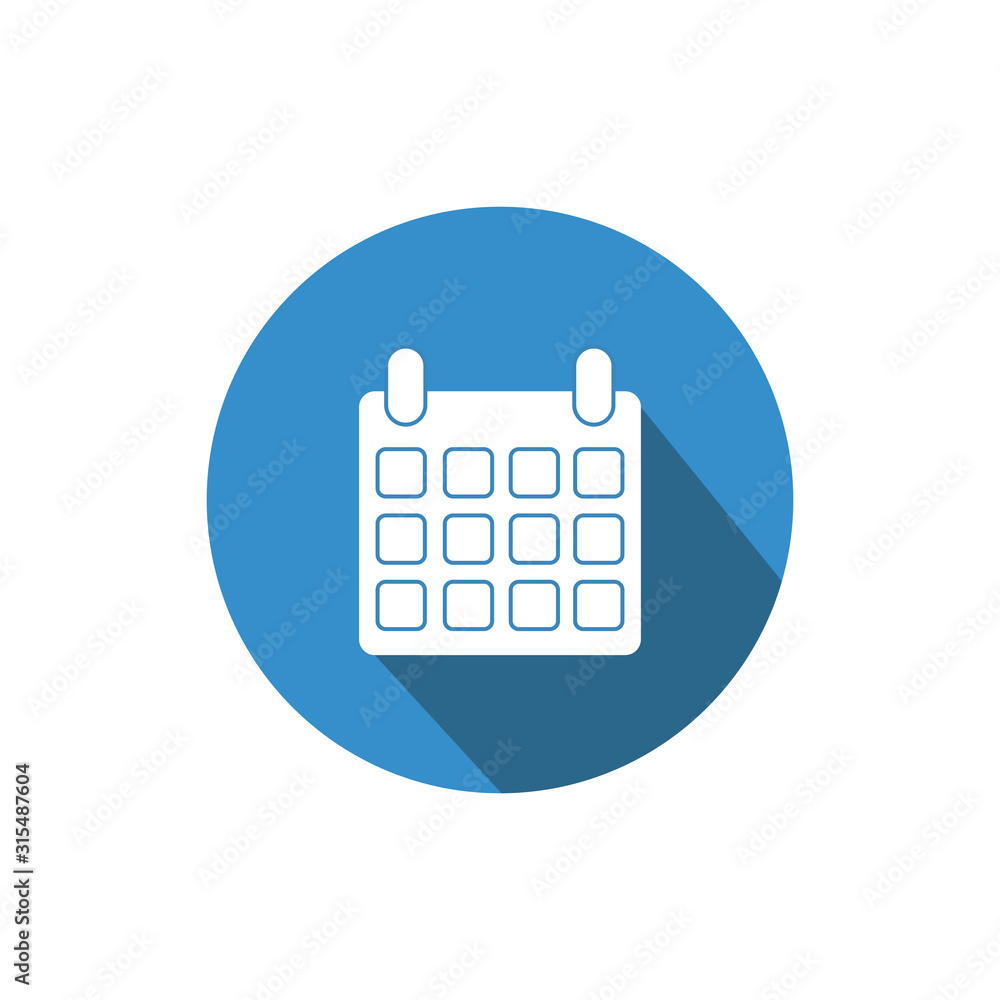 Calendar Icon Blue - Printable Template Calendar
