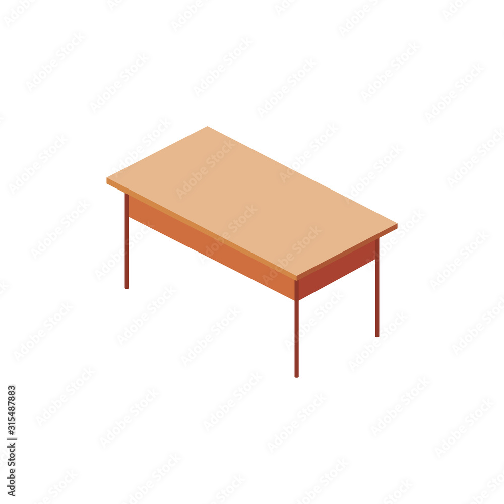 Isolated home table vector design Isolated home table vector design