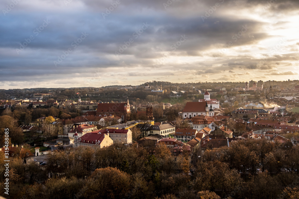 View of the Old town in Vilnius, Lithuania