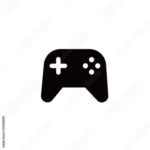 joystick for plays icon. Simple outline joystick vector icon. On white background. Vector illustration