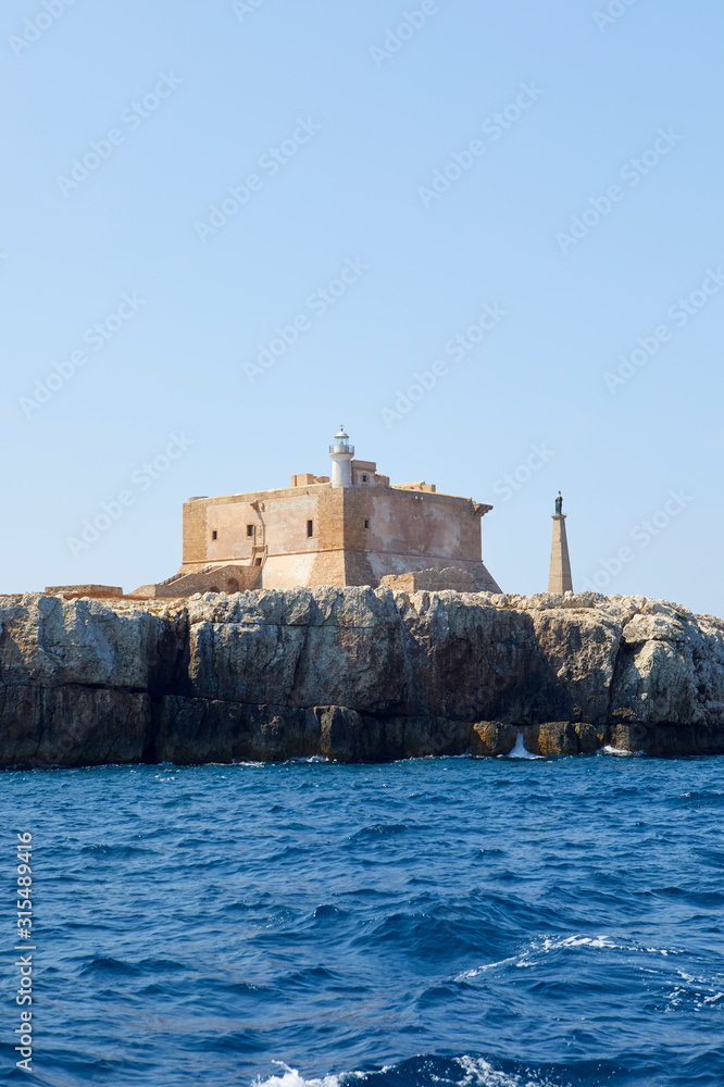 The fort of Portopalo di Capo Passero, Sicily, Italy