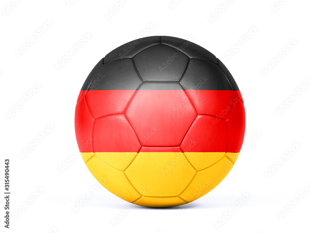 Football in the colors of the German flag Football in the colors of the German flag