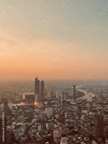 Bangkok aus der Vogelperspektive